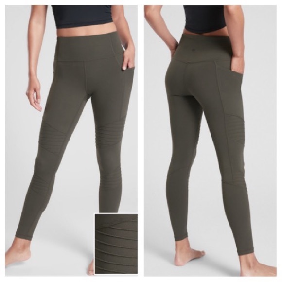 Athleta Stash Pocket Moto Leggings 